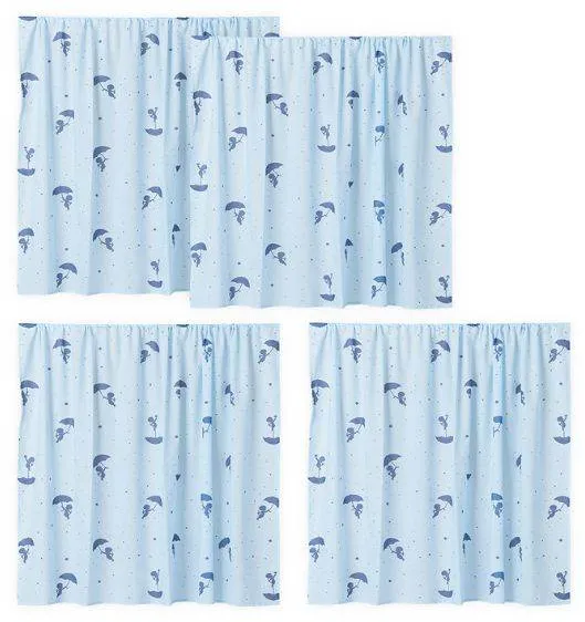 Hoppekids Ole Lukoie gardin til mellomhøy seng - Blå