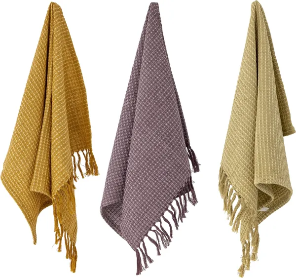 Paprika, kjøkkenhåndkle, oransje, bomull